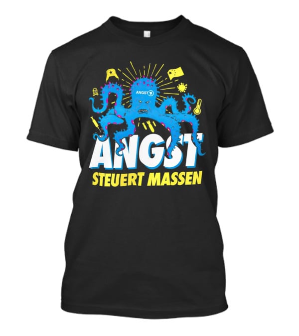 Angst Steuert Massen Octopus With Symbols And Expressions T-Shirt