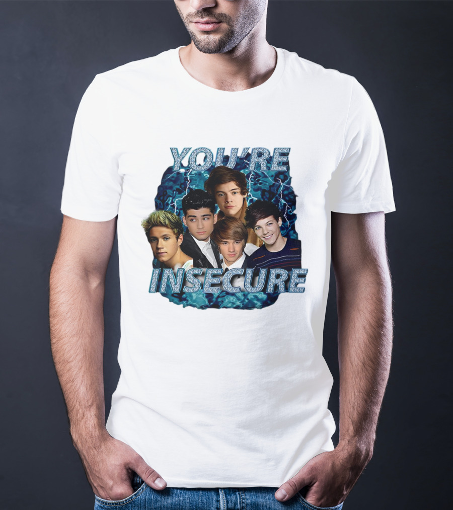 One Direction You're Insecure Lightning Band Members Collage T-Shirt