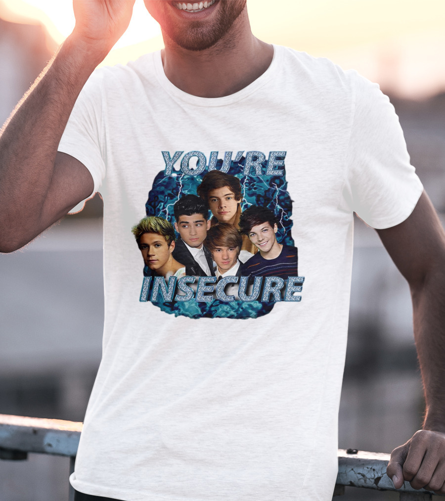 One Direction You're Insecure Lightning Band Members Collage T-Shirt
