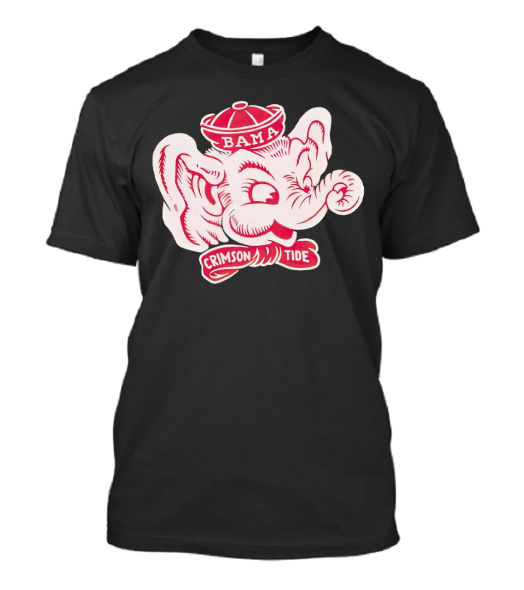 Bama Crimson Tide Elephant Mascot Football T-Shirt