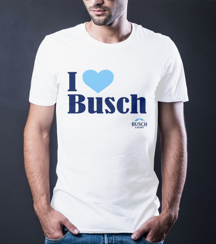 I Love Busch Light Busch Heart T-Shirt