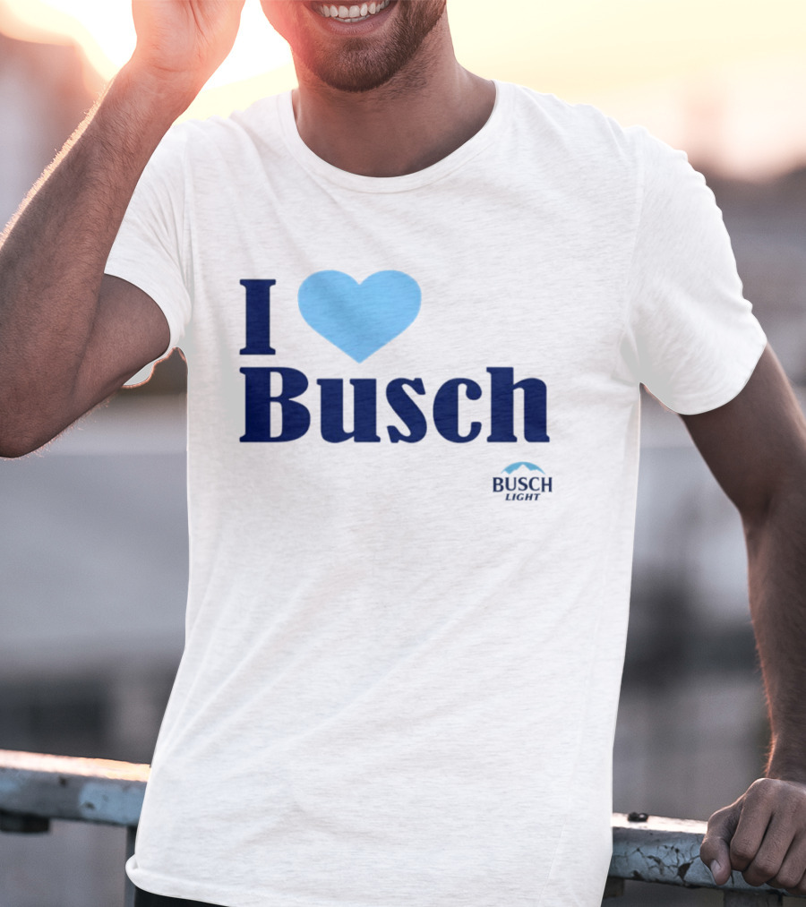 I Love Busch Light Busch Heart T-Shirt