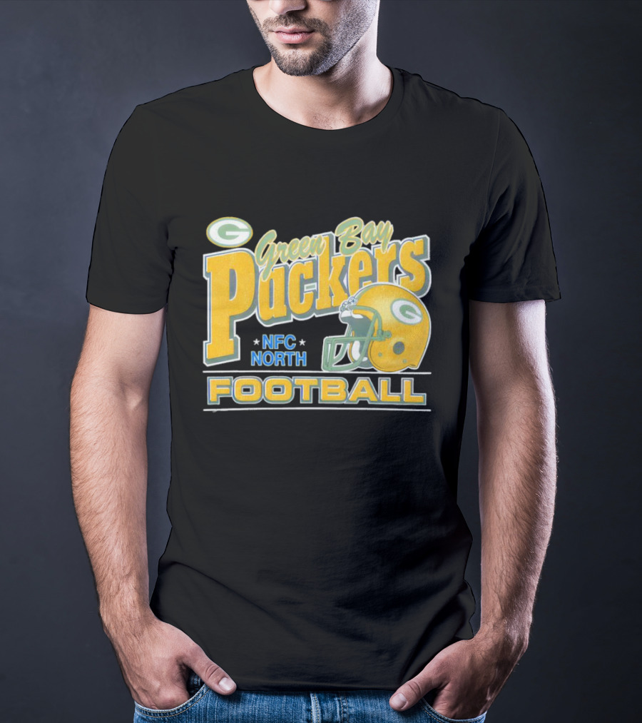 Green Bay Packers NFC North Football Helmet T-Shirt
