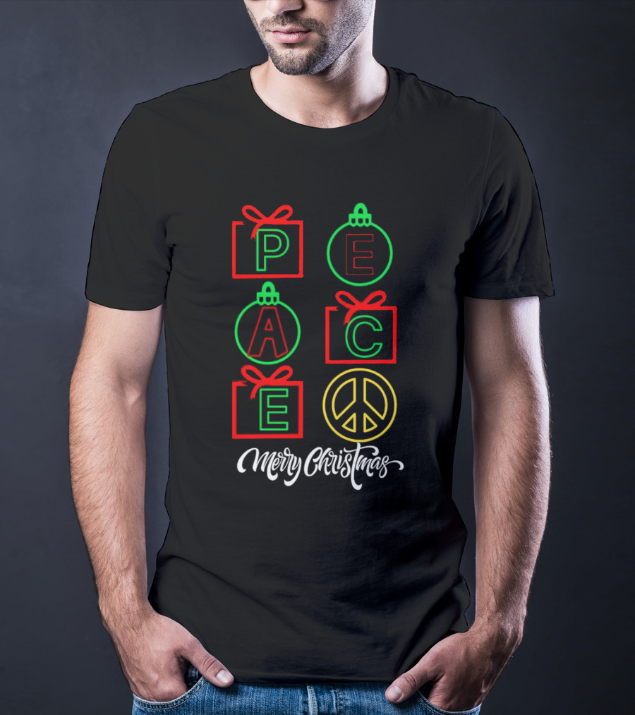 Peace Gift Ornaments Merry Christmas T-Shirt
