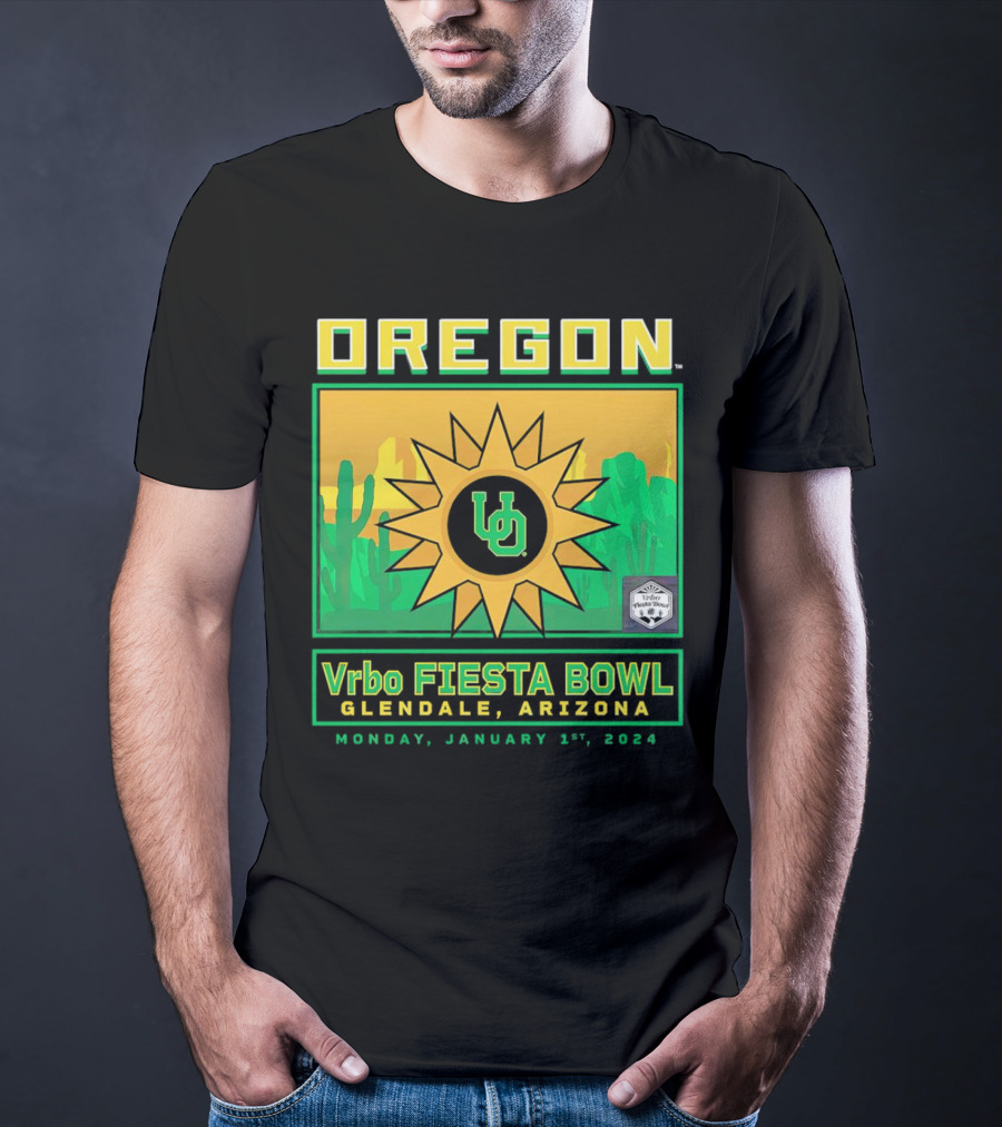 Oregon Ducks Vrbo Fiesta Bowl Glendale Arizona January 1st T-Shirt