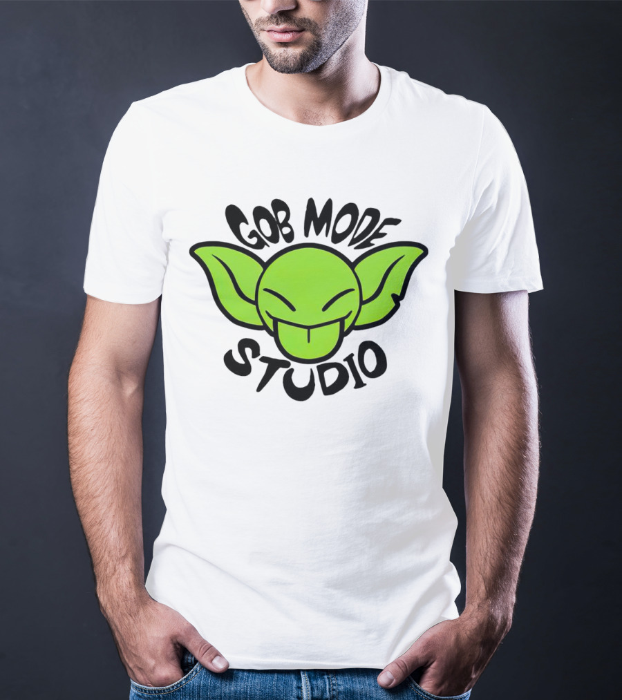 Gob Mode Studio Green Goblin Cartoon Face T-Shirt