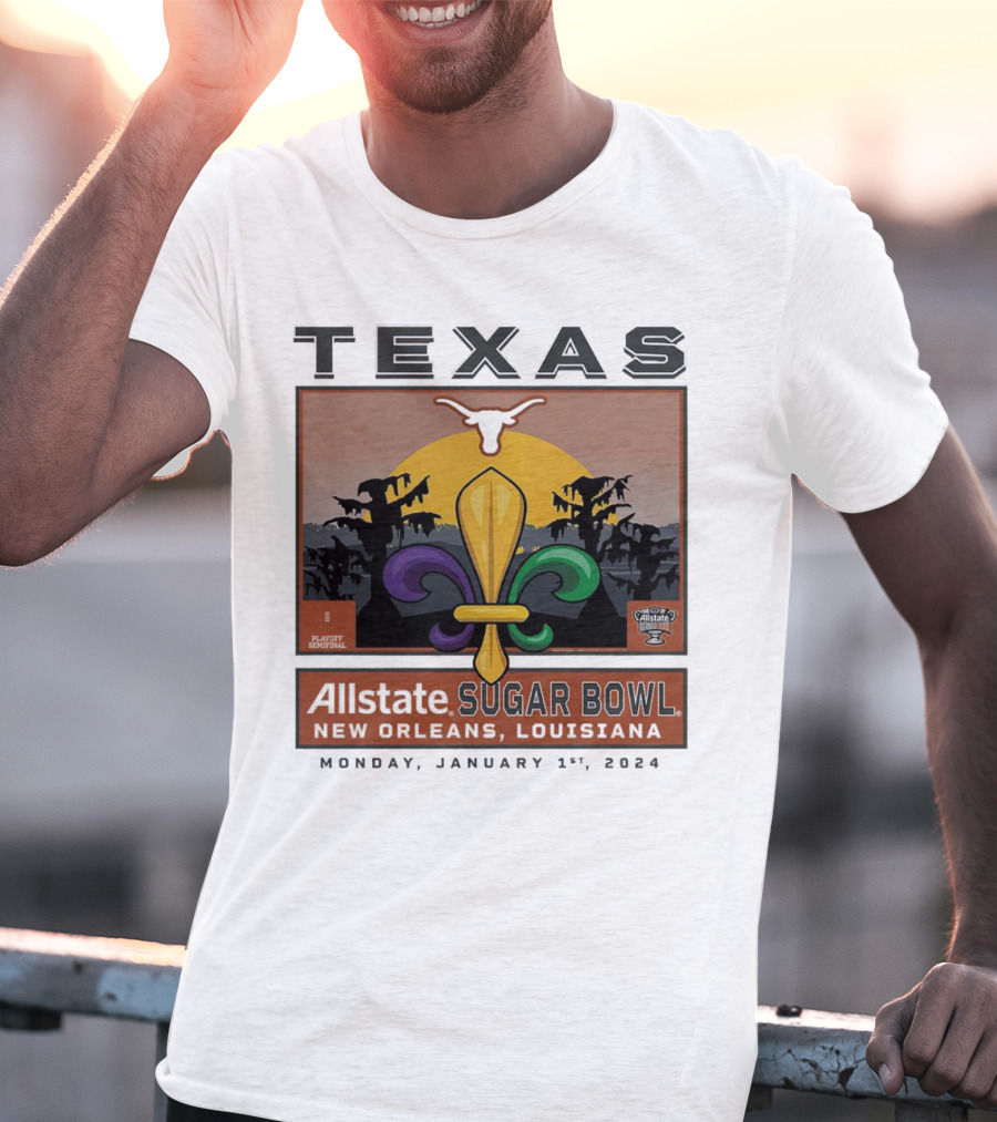 Texas Longhorns Allstate Sugar Bowl New Orleans January 1, T-Shirt