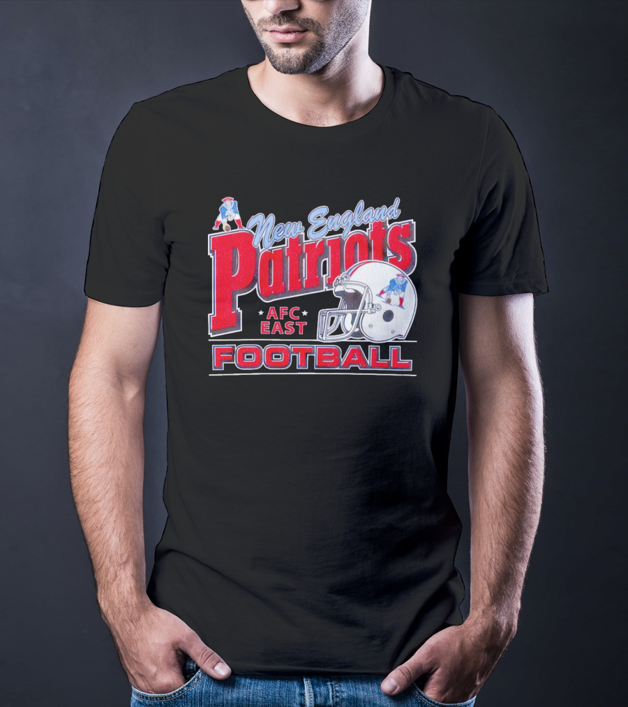 New England Patriots AFC East Football Helmet T-Shirt