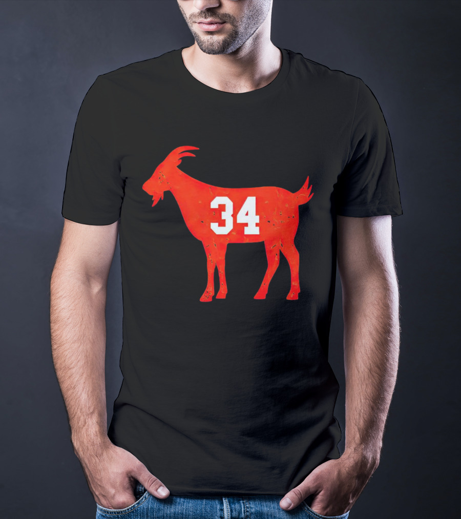 Walter Payton 34 Chicago Bears GOAT T-Shirt