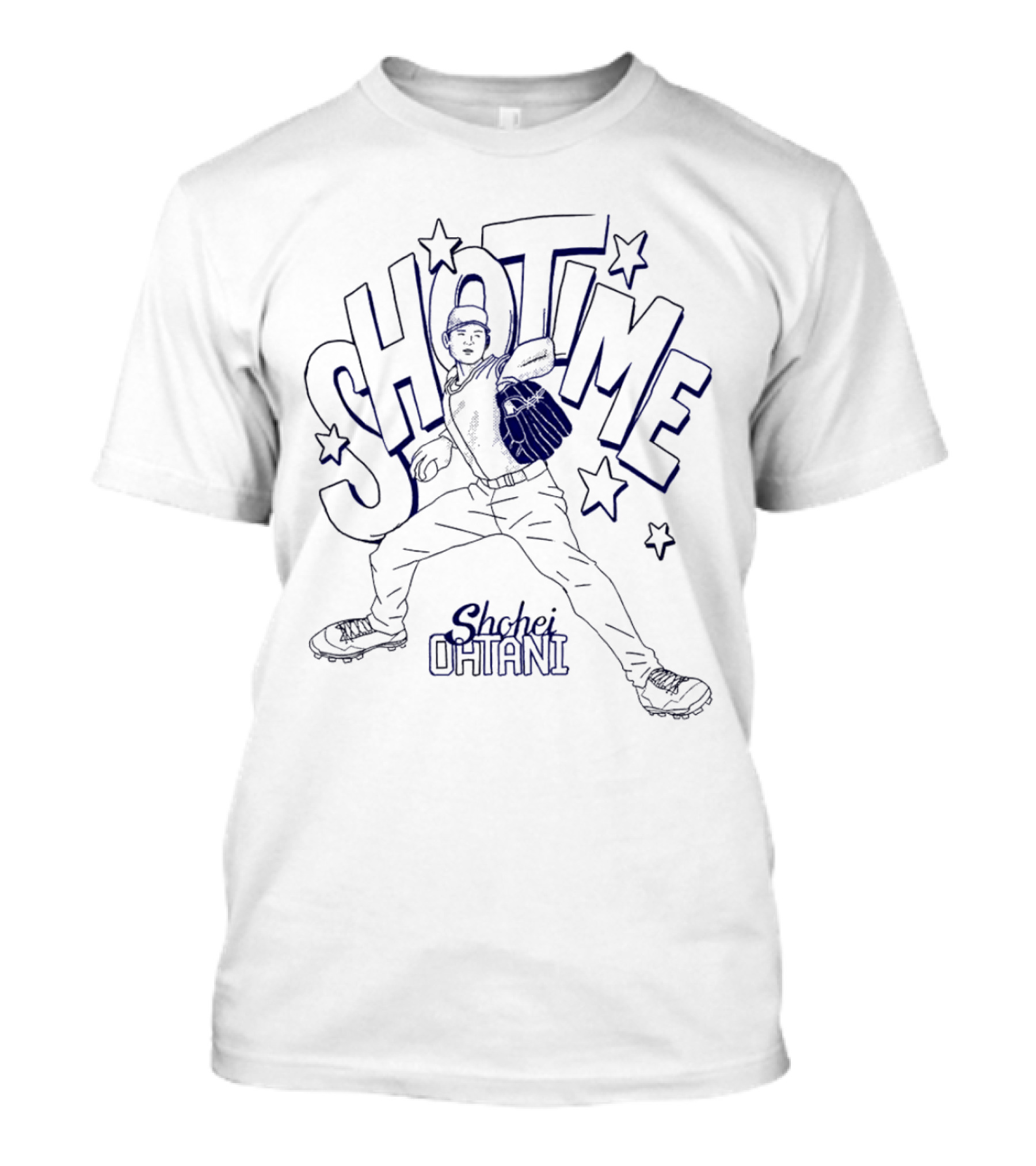 SHOtime Shohei Ohtani Baseball Sports Star Pitcher Action T-Shirt