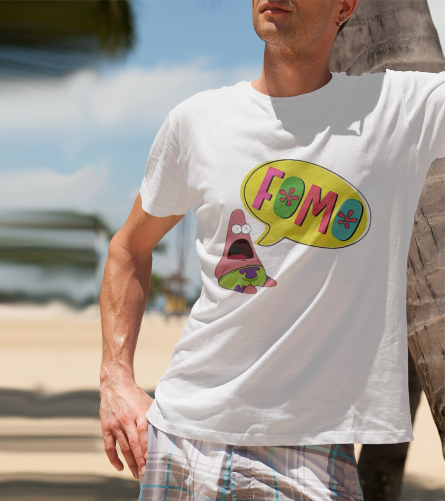 FOMO Surprised Patrick Face Meme Bubble T-Shirt