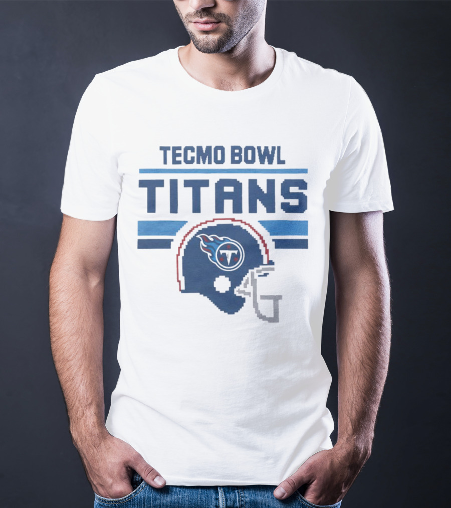 Tecmo Bowl Titans Retro Tennessee Titans Helmet T-Shirt