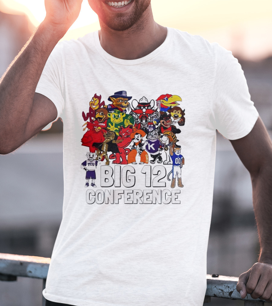 Big 12 Conference Football Mascots Collection T-Shirt