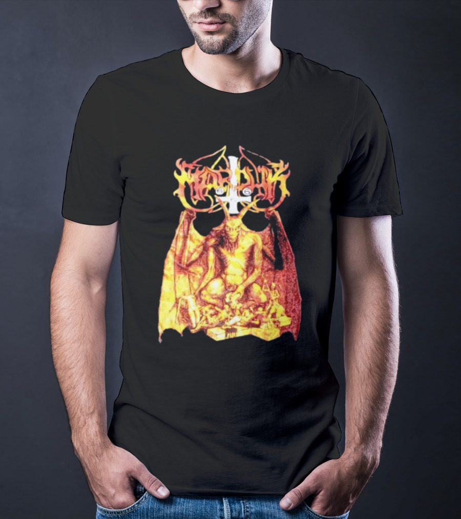 Marduk Demon Goat Occult Symbolism With Satanic T-Shirt