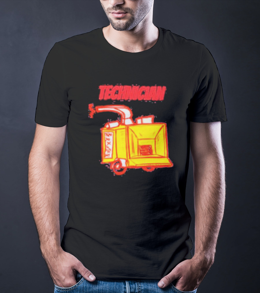 Salty Cracker Technician Vintage Machine T-Shirt