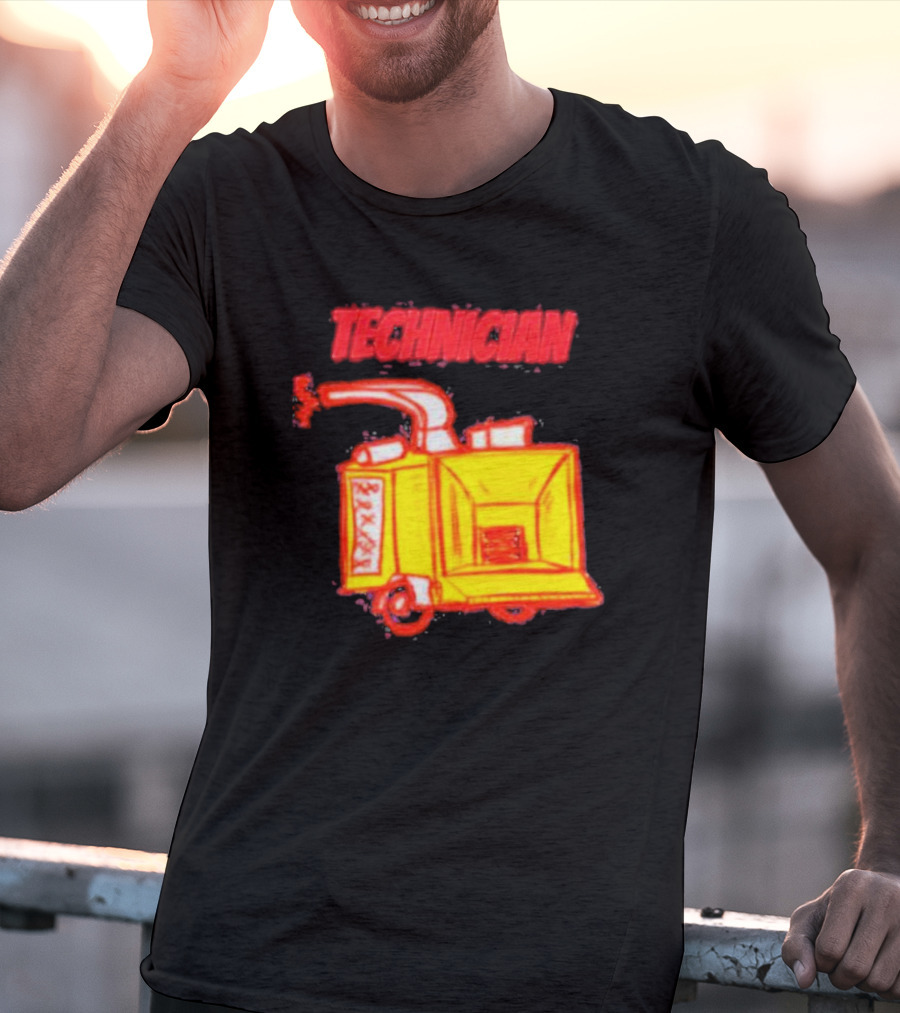 Salty Cracker Technician Vintage Machine T-Shirt