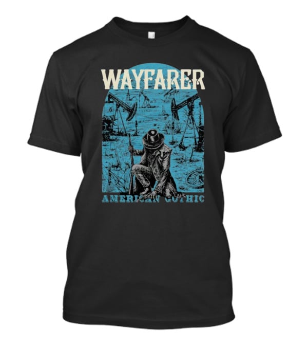 WAYFARER Oil Rig Cowboy American Gothic T-Shirt