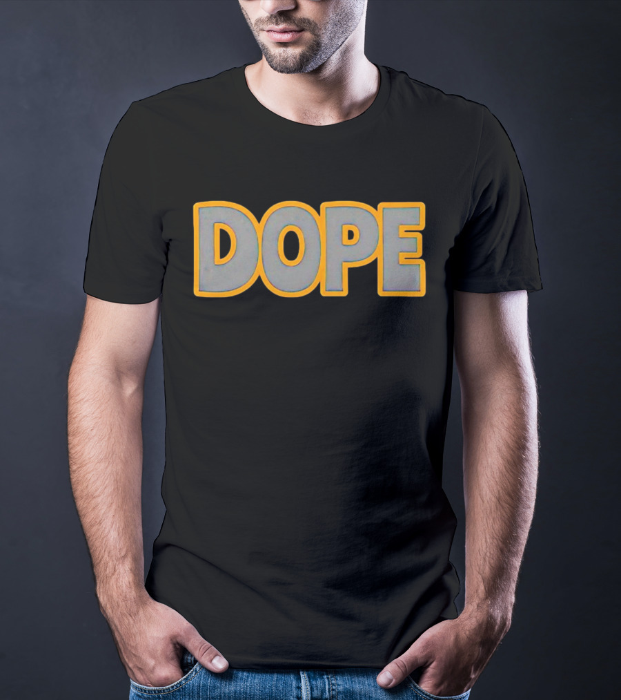 John Felix Dope Bold Yellow Outline T-Shirt