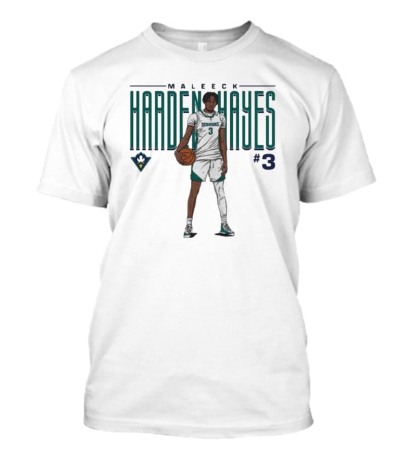 Maleeck Harden Hayes Seahawks #3 Basketball Player T-Shirt