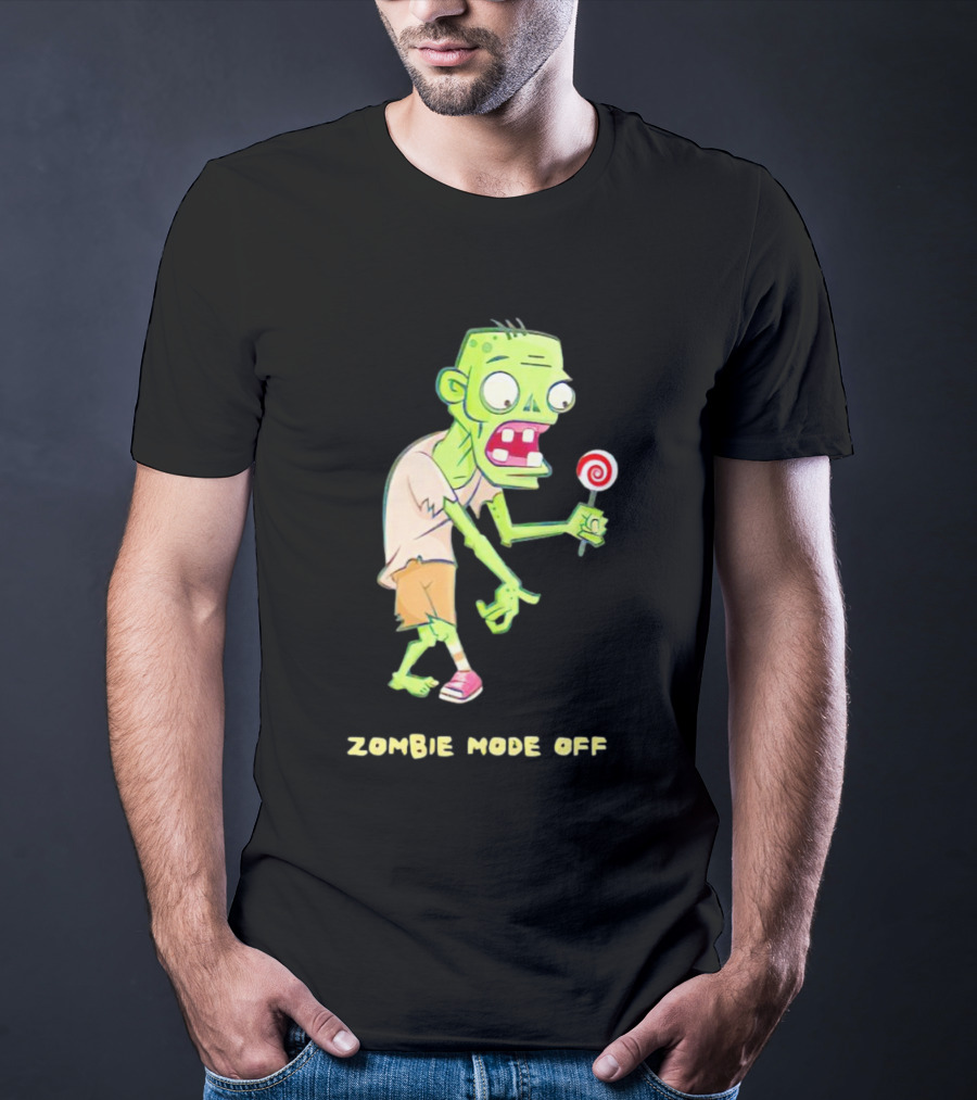 ZOMBIE MODE OFF LOLLIPOP CHARACTER VIBRANT T-Shirt
