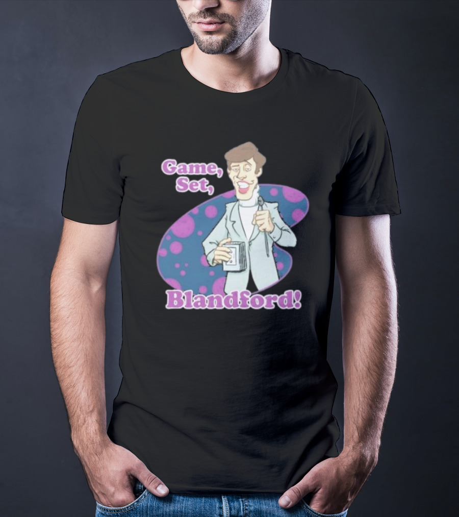 Game Set Blandford Comedy Microphone T-Shirt