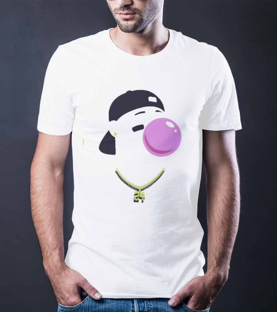 Griffey Clown Iconic Bubblegum Necklace 24 Player T-Shirt