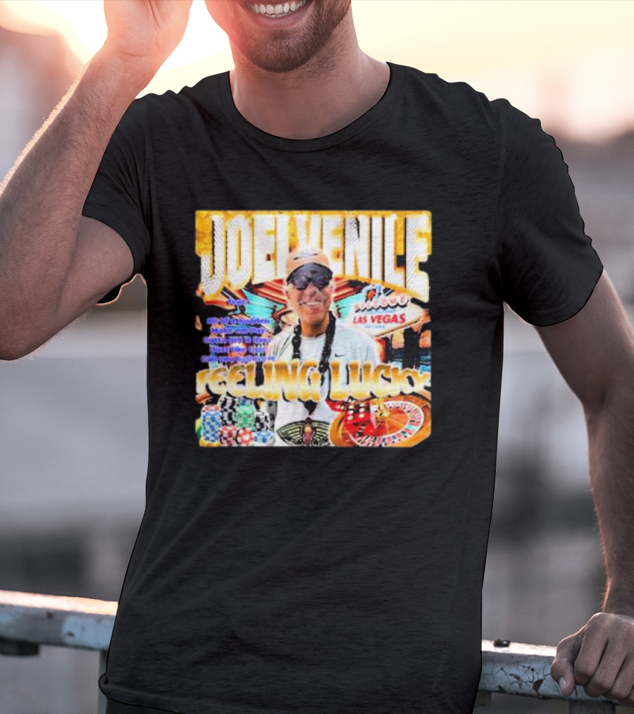JOELVENILE FEELING LUCKY LAS VEGAS CASINO ROULETTE T-Shirt