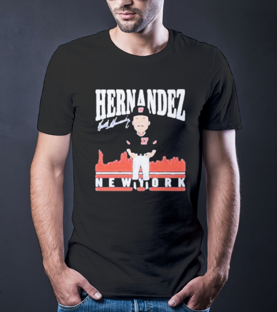 Hernandez Keith Hernandez Toon Signature New York T-Shirt