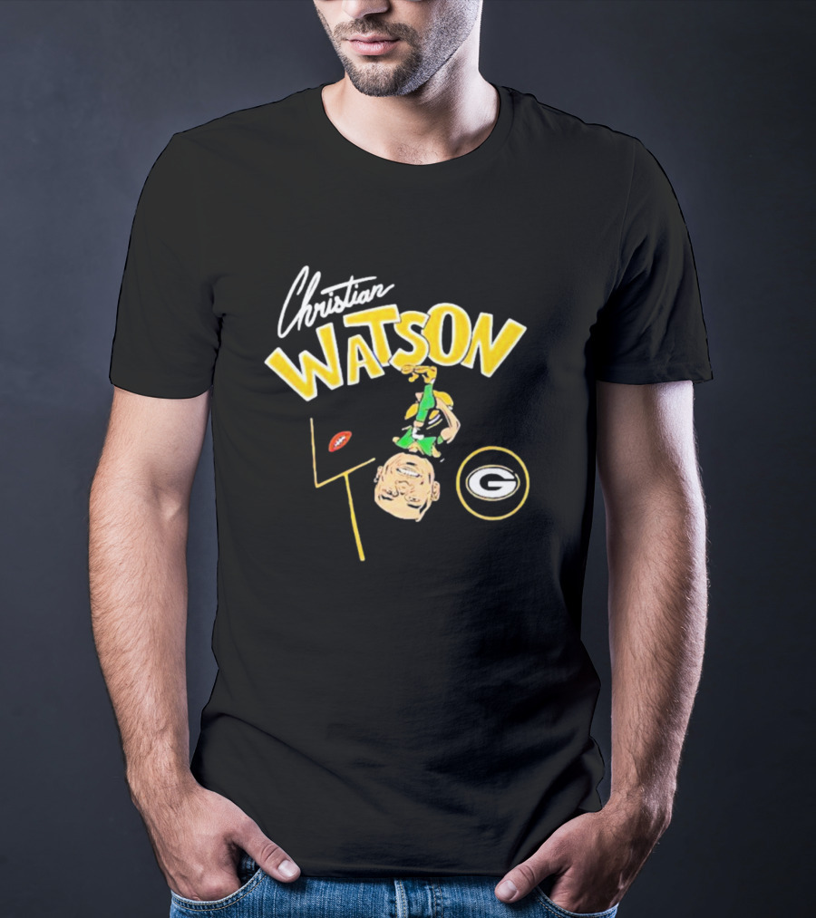 Christian Watson Green Bay Packers Football Comic T-Shirt