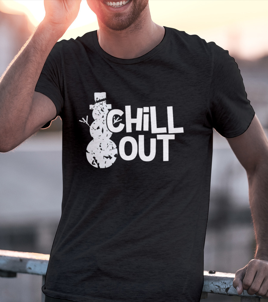 Chill Out Snowman Christmas T-Shirt