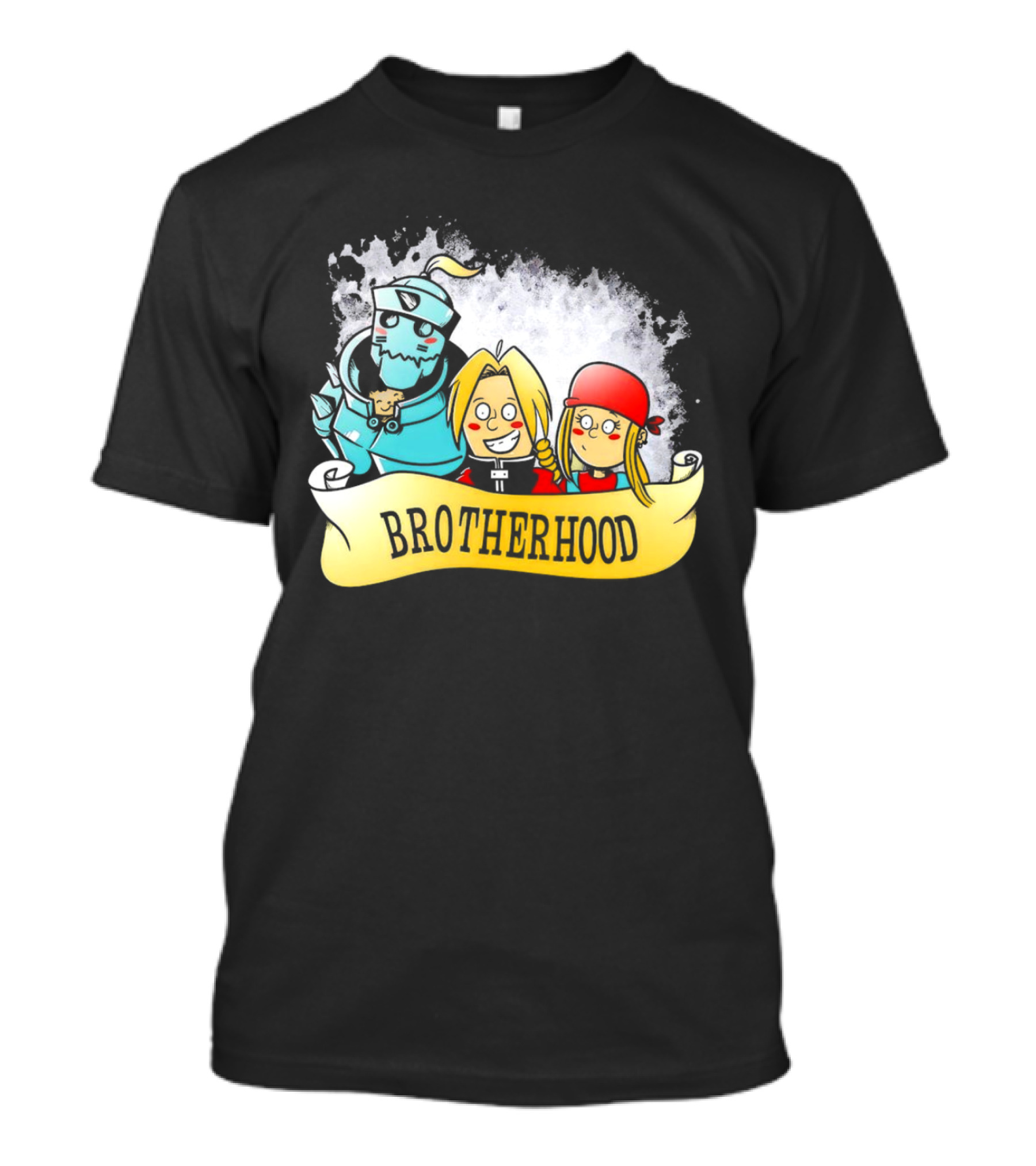 Brotherhood Alphonse Edward Winry Banner T-Shirt