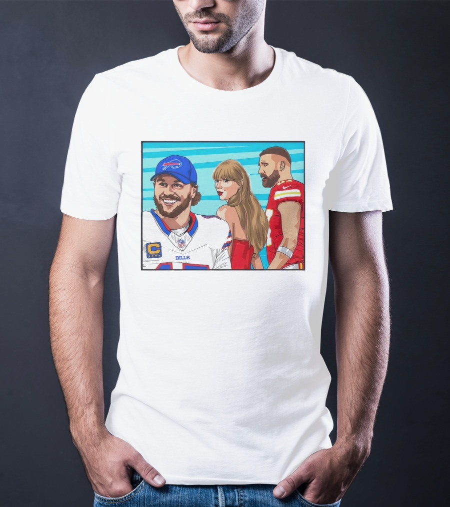 Buffalo Bills Vs. Kansas City Chiefs Distracted Girlfriend Meme T-Shirt