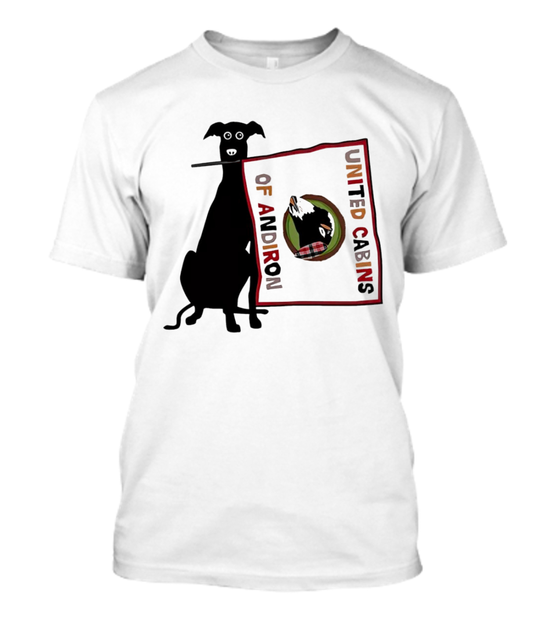 United Cabins Of Andiron Dog Flag T-Shirt