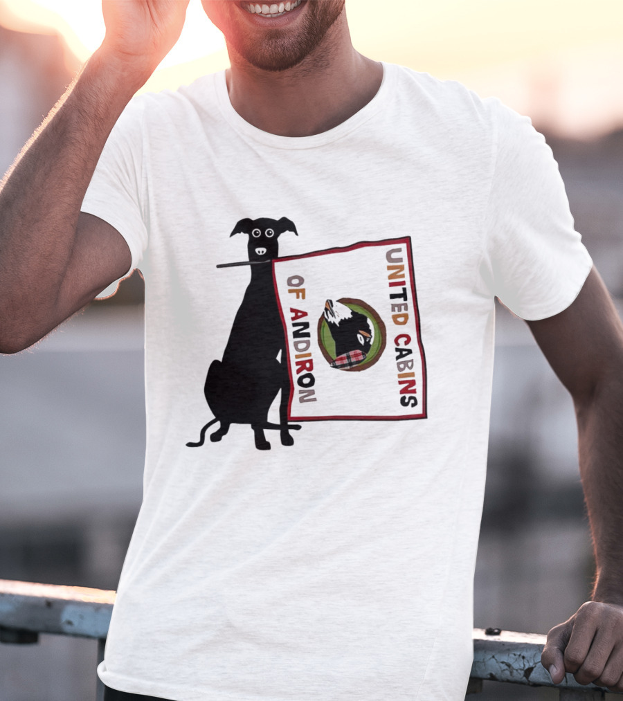 United Cabins Of Andiron Dog Flag T-Shirt