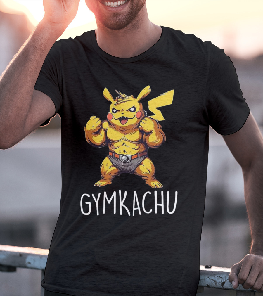 Gymkachu Buff Pikachu T-Shirt