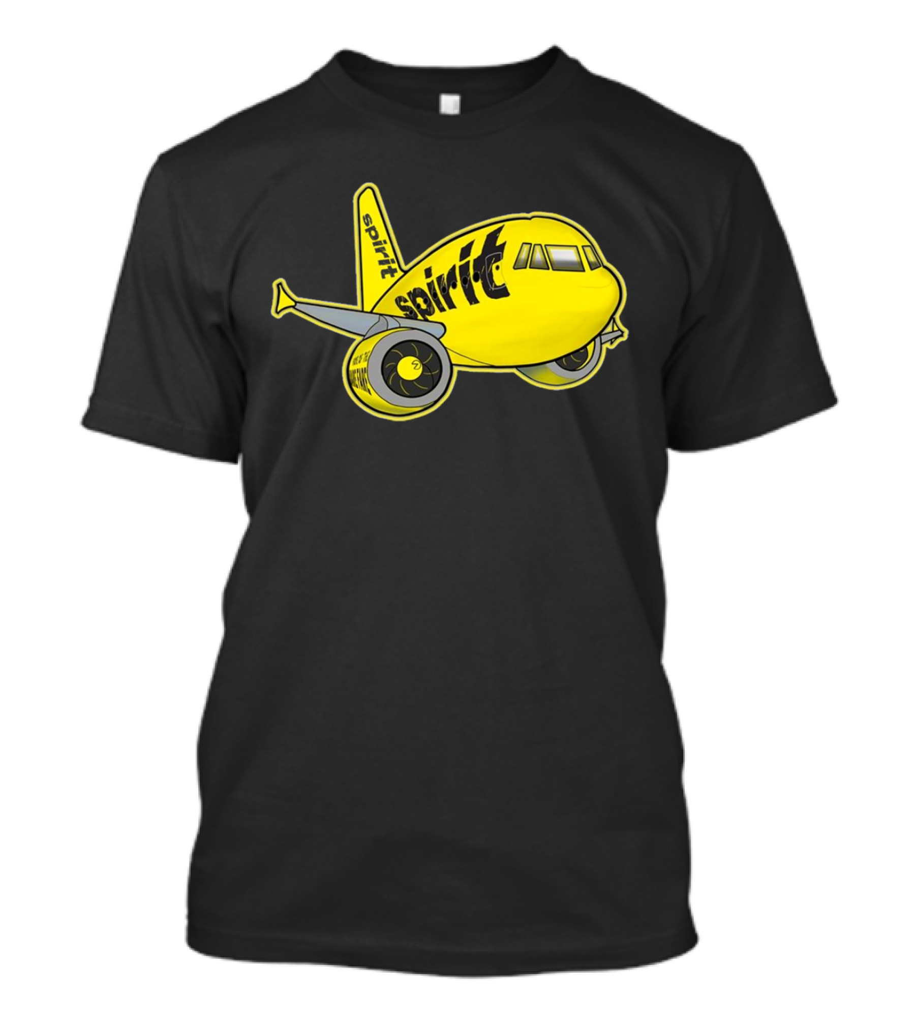 Spirit Airlines Airbus Cartoon Airplane T-Shirt