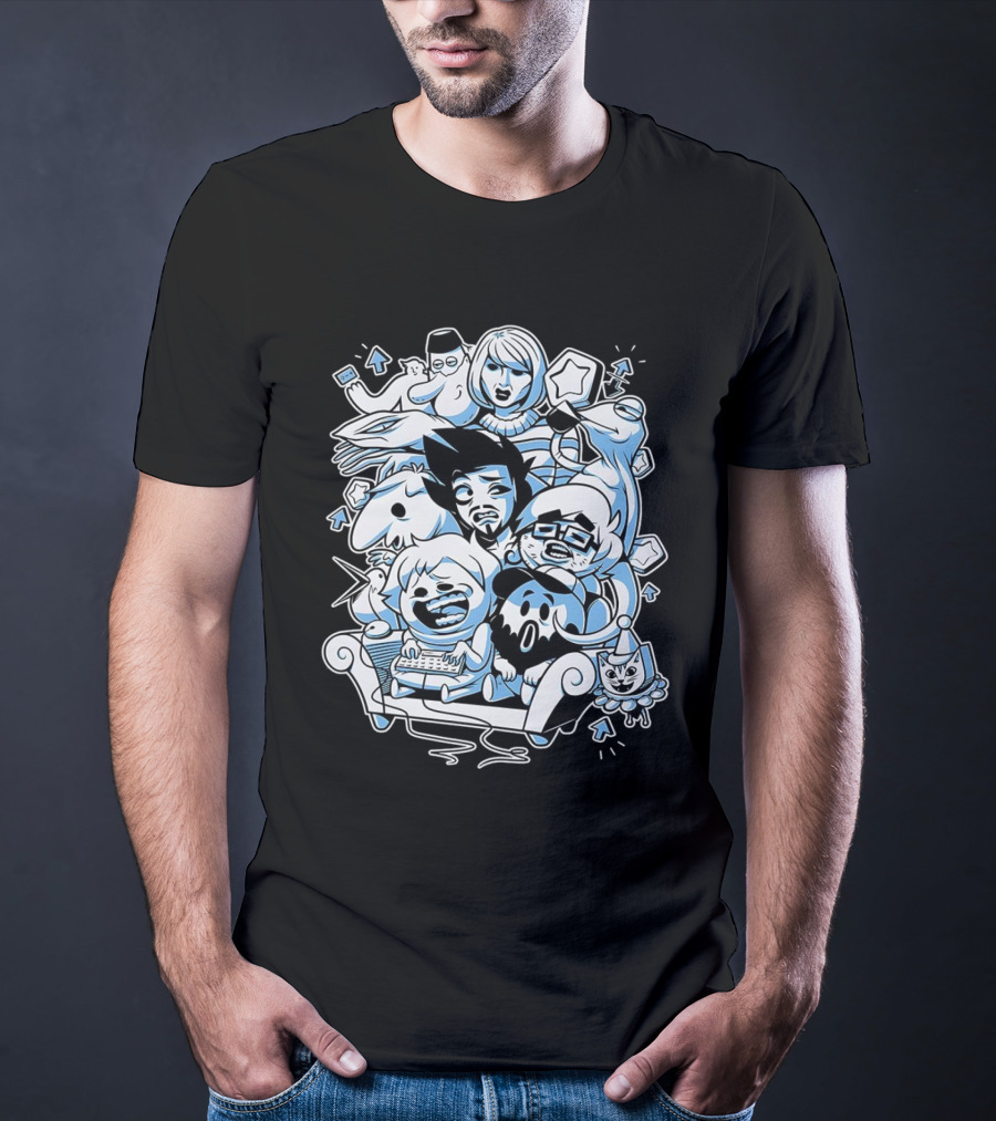 Websplorer Boys Characters Iconic Cartoon Group Adventure T-Shirt