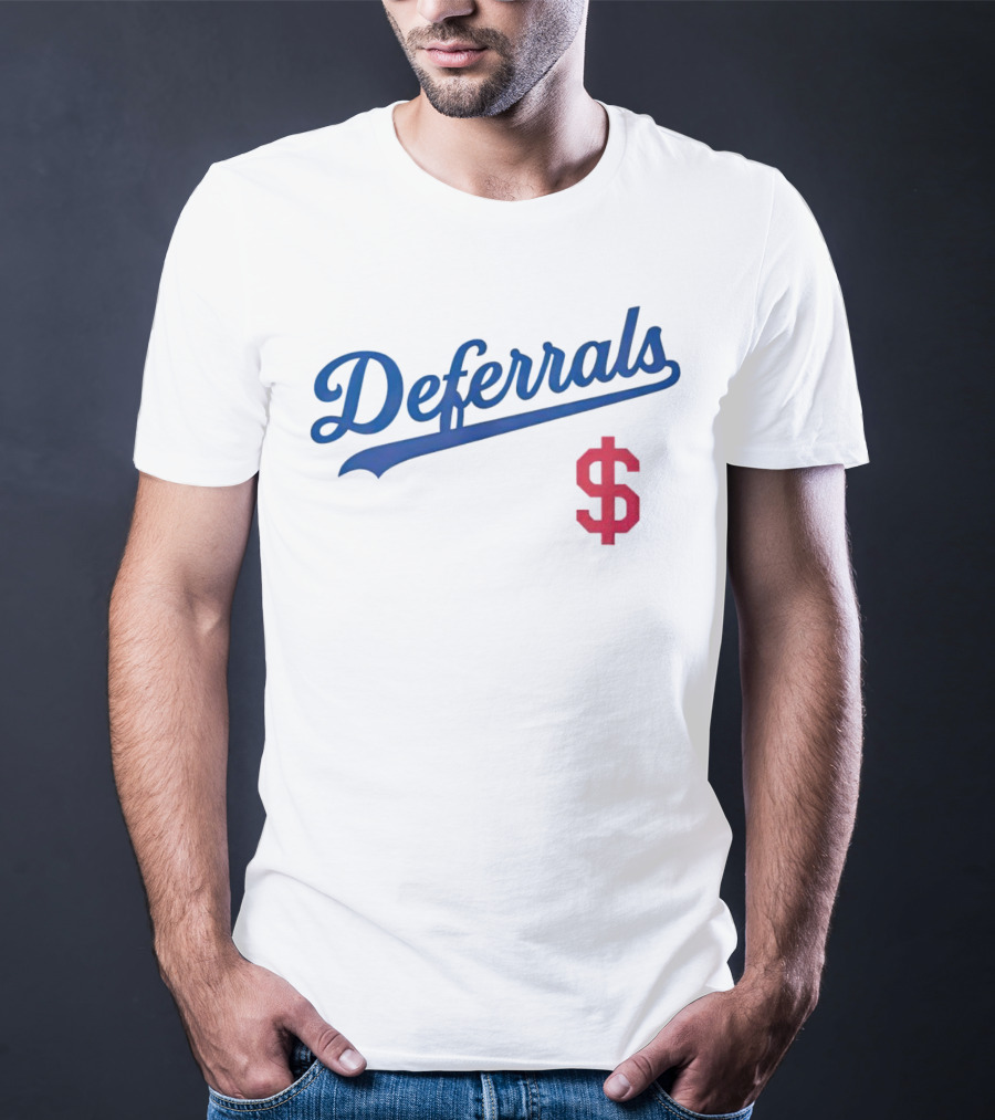 Los Angeles Deferrals Baseball Dollar Sign T-Shirt