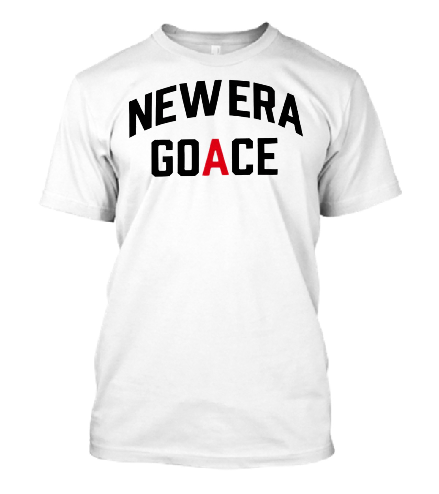 New Era Goace Black And Red Bold Arched Text T-Shirt