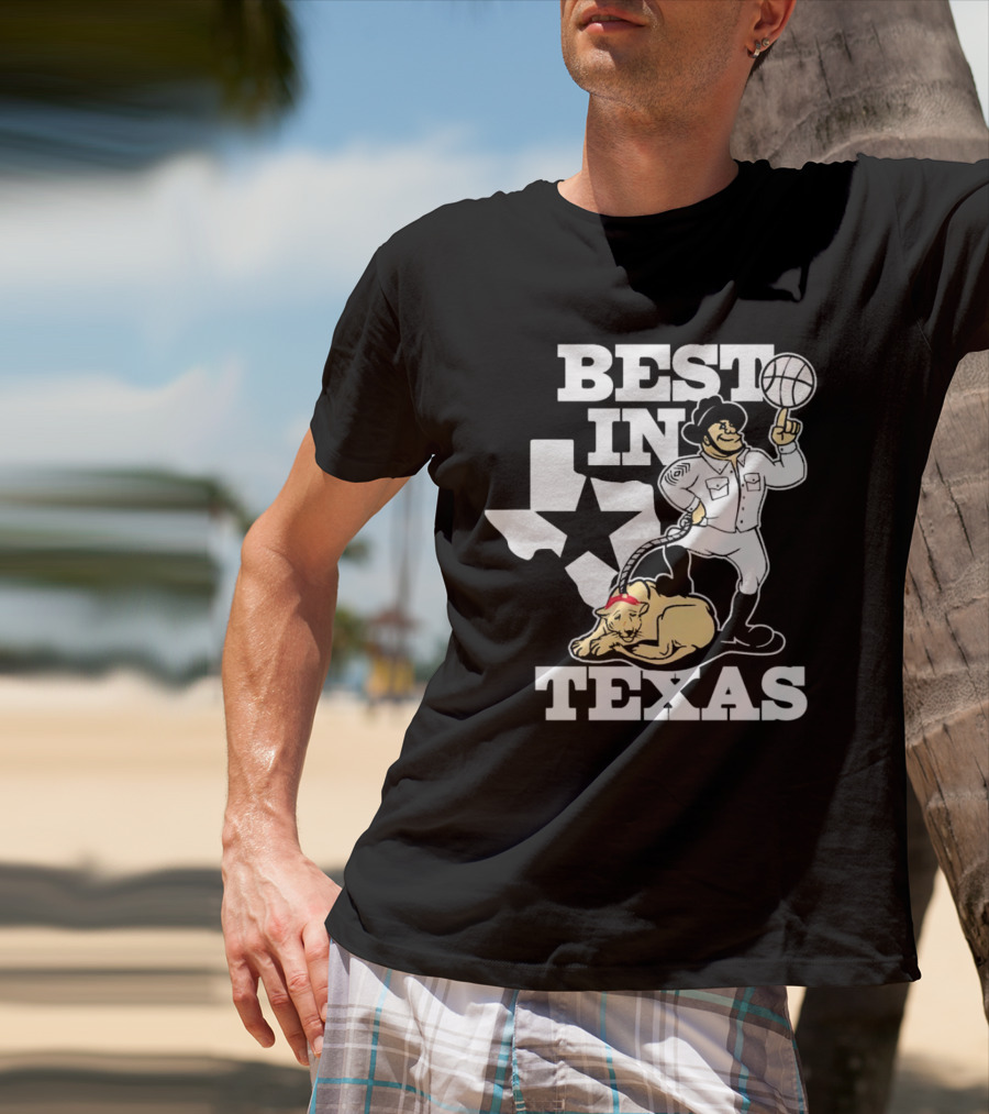 BEST IN TEXAS BASKETBALL STAR COWBOY AND PANTHER T-Shirt