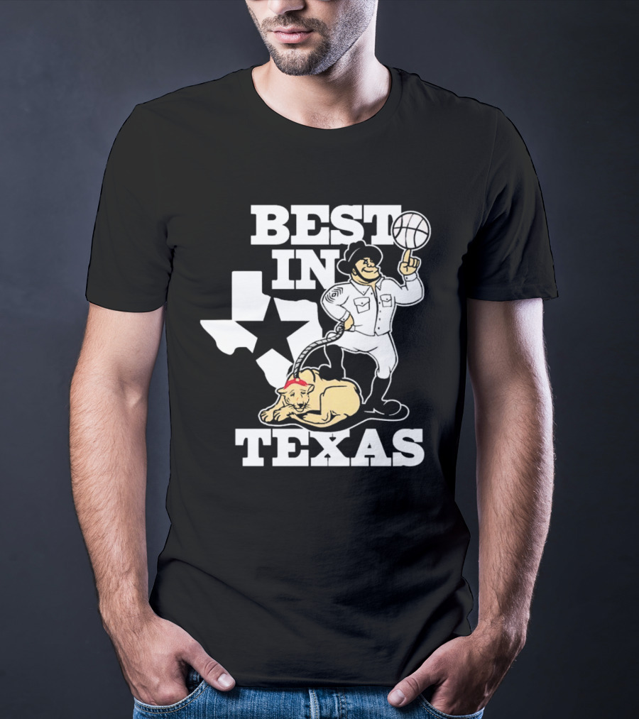 BEST IN TEXAS BASKETBALL STAR COWBOY AND PANTHER T-Shirt