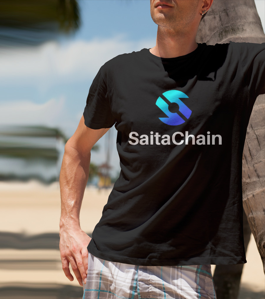 SaitaChain Logo Blue Gradient T-Shirt