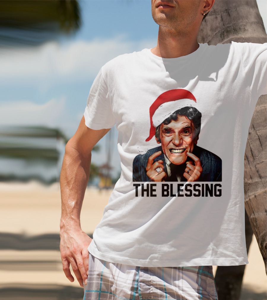 The Blessing Uncle Lewis Christmas Vacation Santa Hat T-Shirt