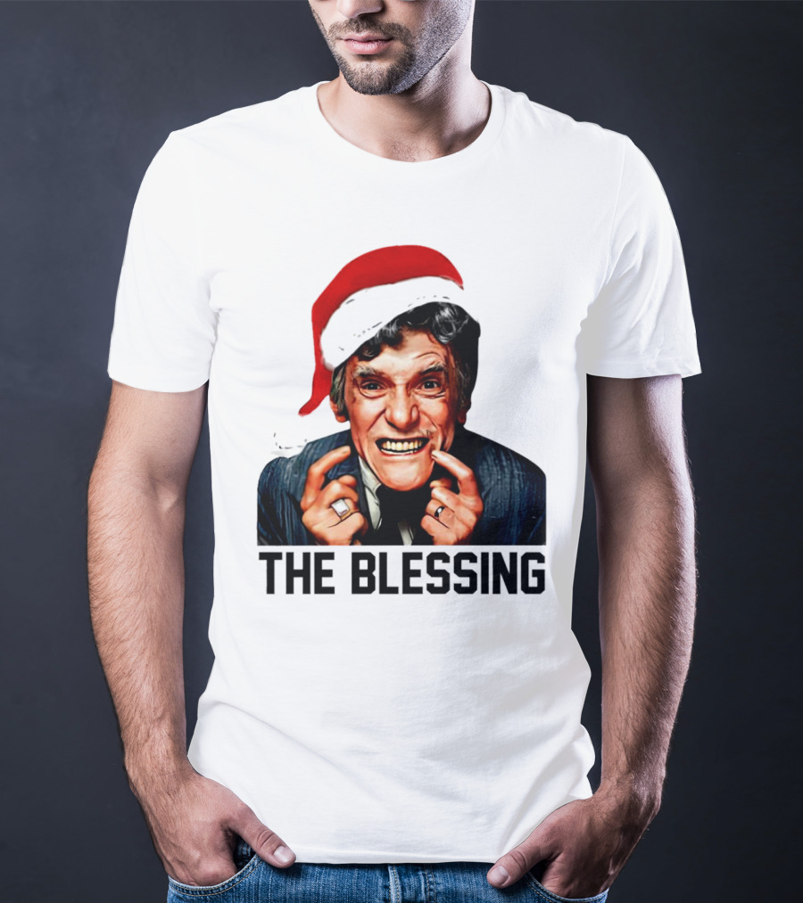The Blessing Uncle Lewis Christmas Vacation Santa Hat T-Shirt