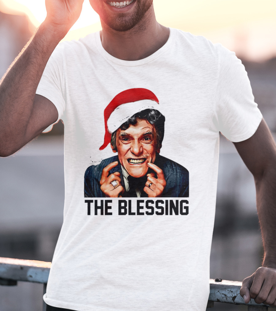 The Blessing Uncle Lewis Christmas Vacation Santa Hat T-Shirt
