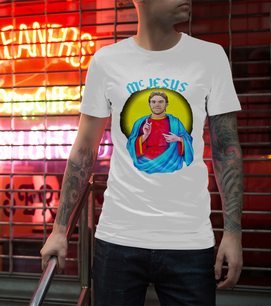 Connor McDavid McJesus Iconic Sports T-Shirt