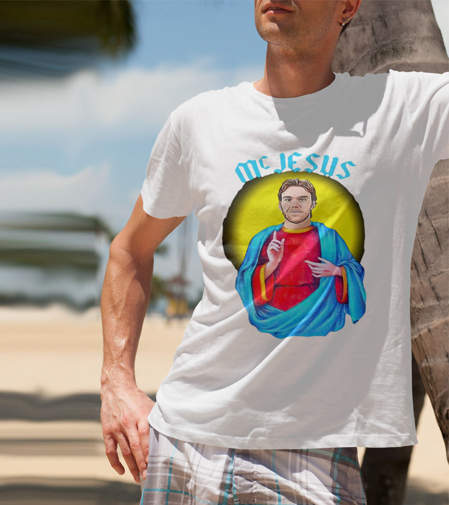 Connor McDavid McJesus Iconic Sports T-Shirt