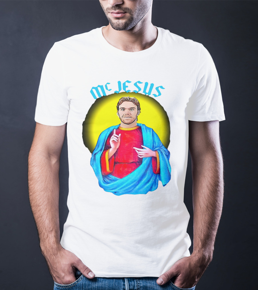Connor McDavid McJesus Iconic Sports T-Shirt