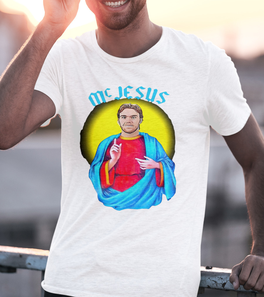 Connor McDavid McJesus Iconic Sports T-Shirt