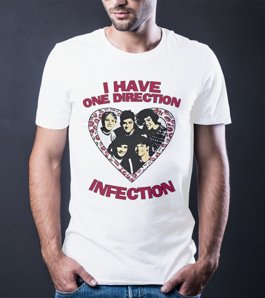 One Direction Infection Heart Fan T-Shirt